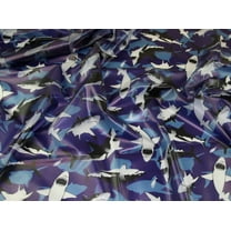 Frosted Waterproof Raincoat Dress Fabric Blue - per yard