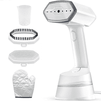 Reichtum Handheld Garment Steamer 1200W Portable Clothes Steamer, 9.5 oz Large Water Tank, White