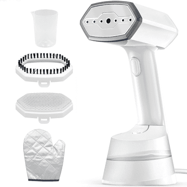 Reichtum Handheld Garment Steamer 1200W Portable Clothes Steamer, 9.5 oz Large Water Tank, White