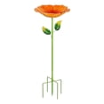 thumbnail image 2 of Bebedero para pájaros de metal vertical con estaca, bebedero y comedero desmontables, decoración vintage de jardín para aves, hierro resistente a la intemperie, 80x27 cm., 2 of 6