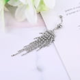 thumbnail image 4 of AOOOWER Hot for Rhinestone Tassel Dangle Bar Body Piercing Jewelry Button Navel Belly Ri, 4 of 7