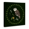 thumbnail image 4 of Stupell Industries Owl & Tulip Wreath Animals Painting Wrapped Canvas Art Print Wall Art, 17 x 17, 4 of 8