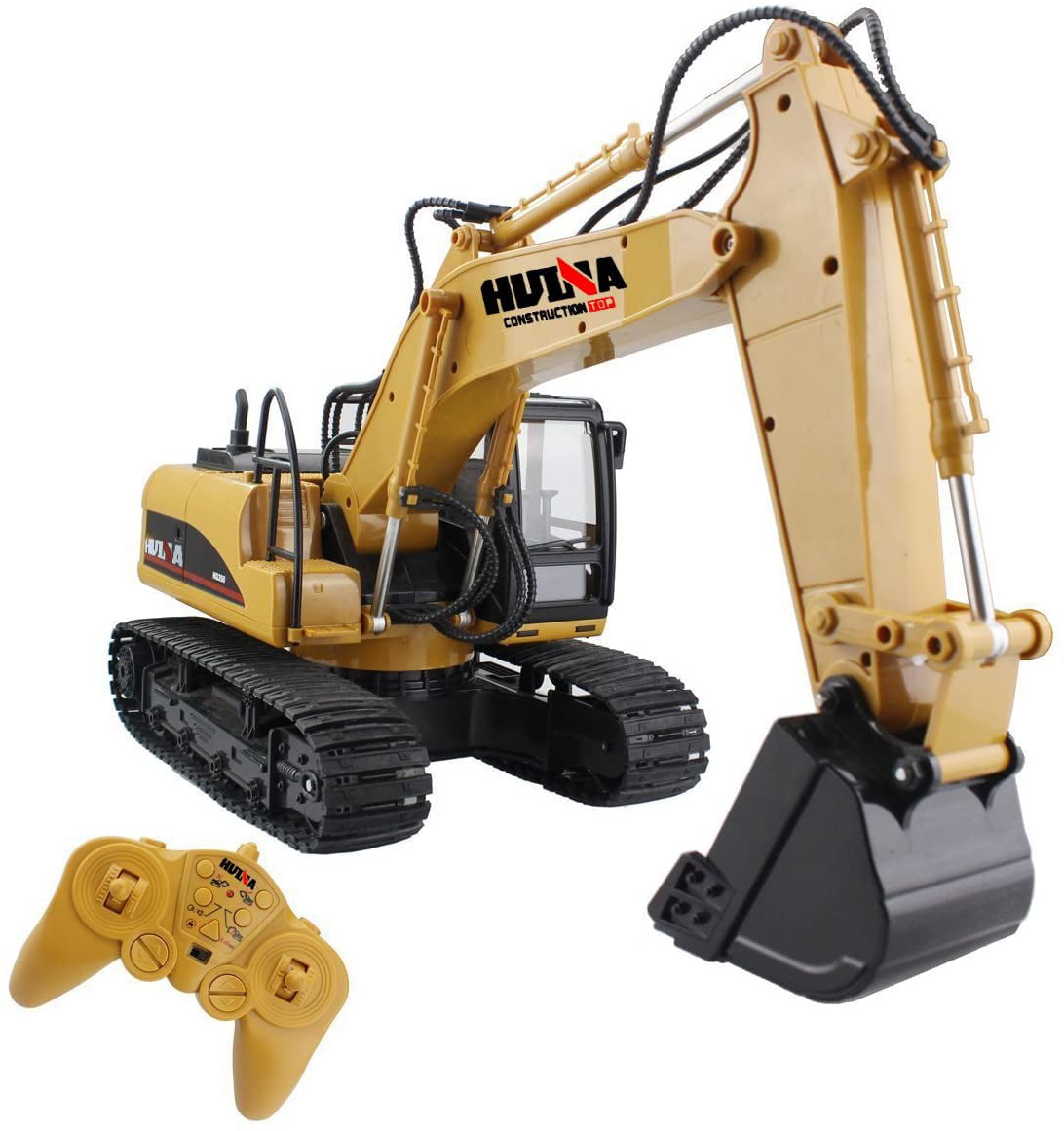 Remote Control Excavator 1:24 8CH Construction Tractor Vehicle Truck Digger Car 