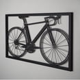 thumbnail image 2 of Adorno de bicicleta de metal, siluetas para colgar en la pared, arte de pared hecho a mano, decoración del hogar (tamaño S) BRILLAR Rojo Verde, 2 of 5