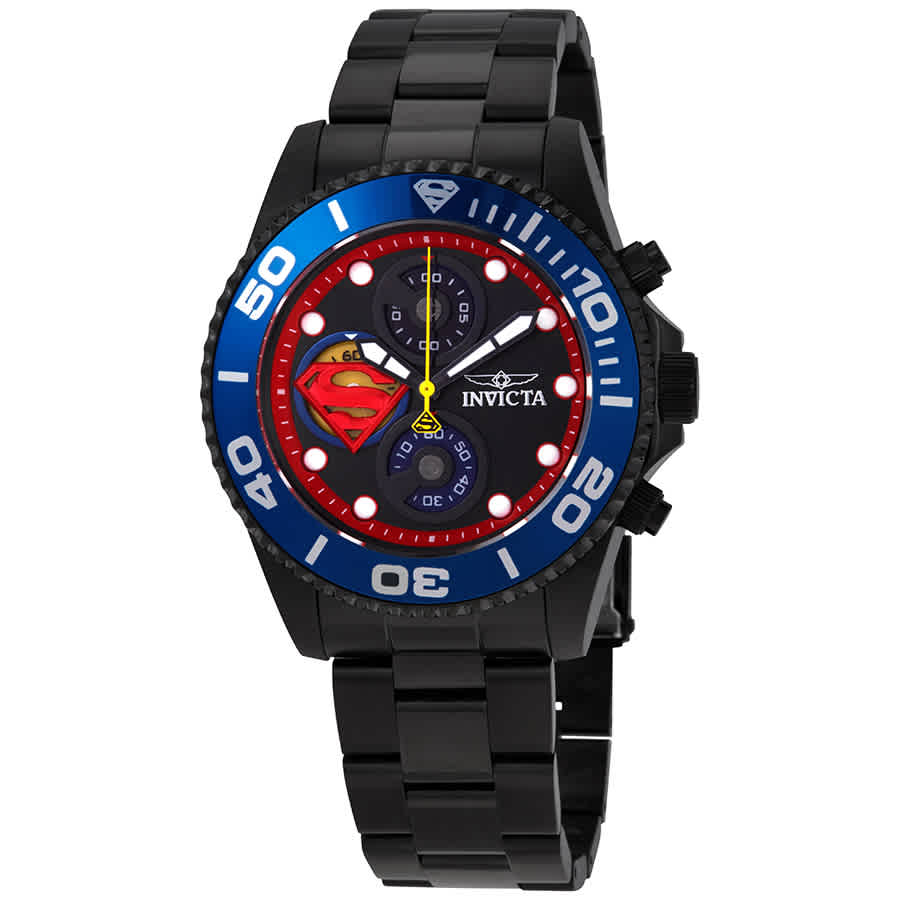 invicta superman watch black