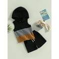 thumbnail image 2 of Coduop Toddler Baby Boy Summer Clothes Sleeveless Hooded Vest Top + Drawstring Shorts, 2 of 8