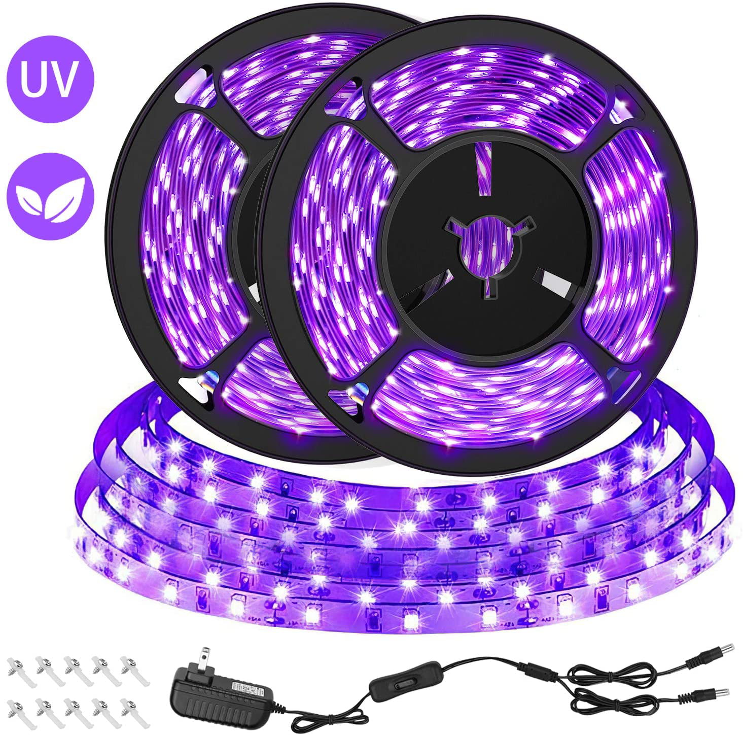 for Dance LED UV Strip Light,12V Flexible UV Strip Light Kit,10M LED Blacklight 