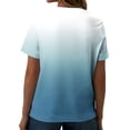 thumbnail image 5 of Puntoco 2024, tops a la moda de verano para mujer, camiseta lisa de verano con cuello en V, blusa informal de manga corta, tops, 5 of 5