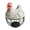 White, variant on Lynono Co.,Ltd Decorative Chicken Design Fruit And Egg Container Ceramic Hen Lid Metal Wire Collecting Basket For Home Kitchens Decors