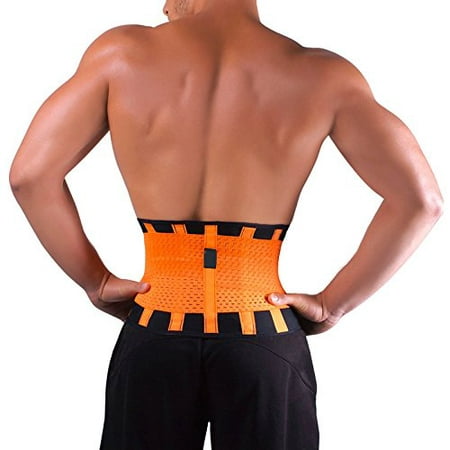 Men and Women Waist Trainer Ab Belt Body Shaper Girdle Waist Trimmer Lower Back Brace - Great for Everyday Activity, Workout, Sports, Heavy Lifting, Getting in (Best Lower Ab Workout For Men At Home)