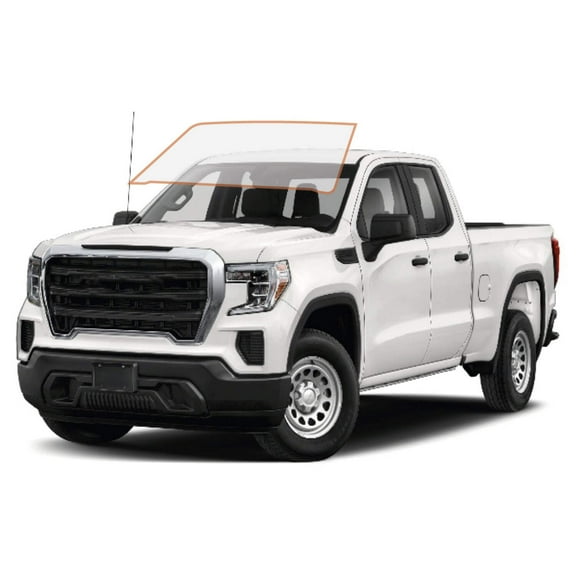 MotoShield Pro Premium Professional 2mil Precut Ceramic Window Tint Film for 2014-2019 GMC Sierra 1500 Double Cab — (Front Windshield 75%) + Lifetime Warranty