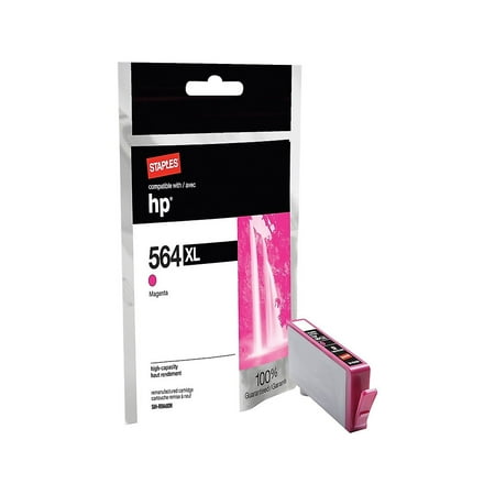 Staples Remanufactured Ink Cartridge Replacement for HP 564XL (Magenta)