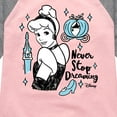 thumbnail image 3 of Disney - Never Stop Dreaming  - Toddler & Youth Girls Raglan Graphic T-Shirt, 3 of 5
