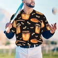 thumbnail image 6 of Daiia Bee and Honey Mens Baseball Jersey Button Down Shirts Short Sleeve Sports Uniforms-4X-Large, 6 of 9