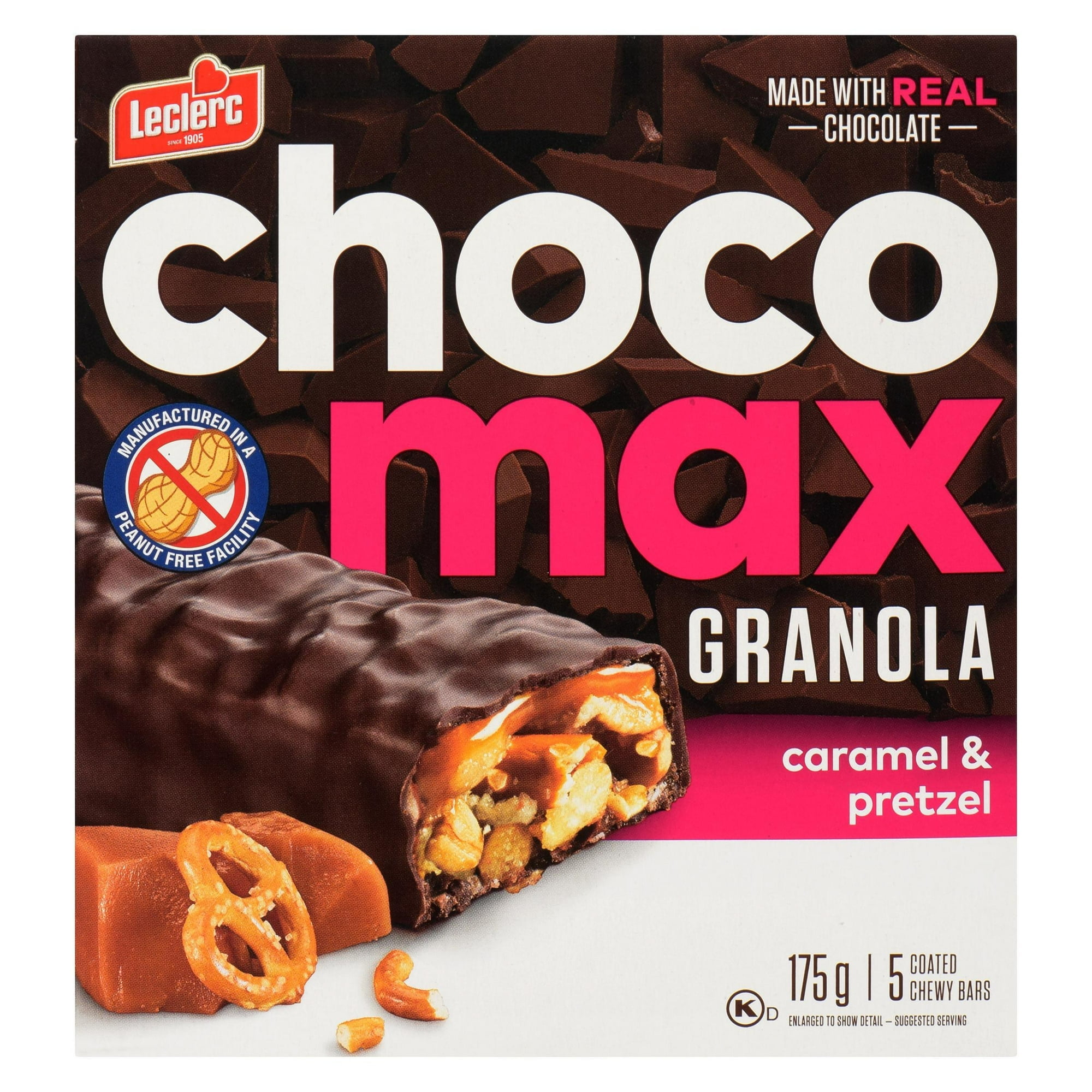 Chocomax Caramel & Bretzel Granola Barre 175g/5 barres