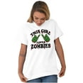 thumbnail image 5 of This Girl Loves Zombies Thumb Hands Women's Graphic T Shirt Tees Brisco Brands L, 5 of 6