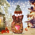 thumbnail image 4 of Christmas Gift Bag with Zipper Closure, Features Cute Snowman Santa Patterns, Large 7.5x11.5 Inch Space for Candy Toys Wine, Sturdy Cloth Material Reusable, 4 of 6