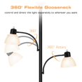 thumbnail image 4 of Lámpara de pie Luvkczc 183 cm negra, LED de 8 W, regulable, 3 luces, 4 of 8