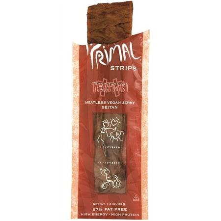 Primal Vegan Strips, Teriyaki, 1oz 24ct