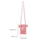 thumbnail image 5 of Bolso Mujer Monedero Hecho A Mano Tejido Diario para Niñas Mujer Rosa, 5 of 8