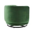 thumbnail image 3 of Embrace Tufted Performance Velvet Performance Velvet Swivel Chair, 3 of 4