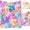 #K, variant on Cloud Soft 3D Plush Throw Blanket, 2027 New Cozy Teddy Bear Blanket, Teddy Pastel Floral Print Blanket