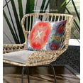 thumbnail image 3 of 16â€ Blue Orange Geo Tribal Indoor Outdoor Throw Pillow, 3 of 4