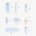 thumbnail image 5 of Hzsb 8Pcs/Set Toothbrush Cup Set Lotion Dispenser Toothbrush Holder Soap Holder Storage Tray Organizer Bathroom Accessories, 5 of 7