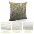 thumbnail image 4 of PIKWEEK  Dark Grey Twigs Throw Pillow Cover Branches Cushion Case Neutral Pillowcase for Sofa Couch Bedroom Living Room Home Decor, 4 of 5