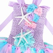 Jurebecia Princess Tutu Dress Girls Halloween Costume Color Led Light up for Halloween Birthday Party Kids 6,4-5Years