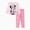 Pink, variant on Disney Minnie Mouse Girls Shirts Pink Ruffle Top Printed Leggings 2 Piece Outfit Toddler Kids 2T