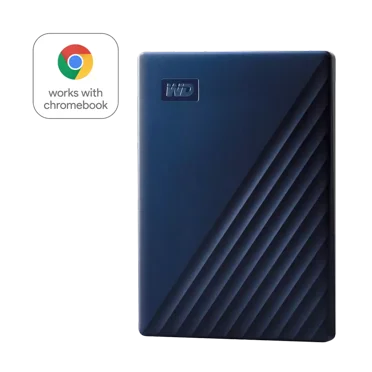 WD 2TB Drive for Chromebook USB 3.2 Gen 1, 2.5" Portable External Hard Drive HDD - WDBB7B0020BBL-WEWM