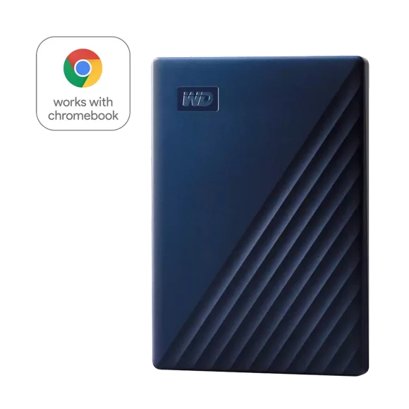 WD 2TB Drive for Chromebook, Portable External Hard Drive- WDBB7B0020BBL-WEWM