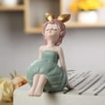 thumbnail image 4 of Estatuil de chica creativa estatua escultura arte coleccionable para decoración del hogar 93x65 cm Zulema linda escultura, 4 of 8