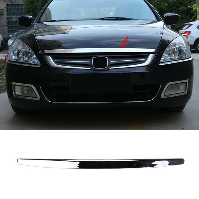 for Honda for Accord 7th 2003-2007 Chrome Style Front Engine Hood Grille Panel Cover