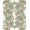Sage Green Terracotta Cream, Pattern 11, variant on ODIKA 8'x10' Washable Area Rug Boho Jungle Motif With Palm Frond Accents Snake Tropical Aesthetic Playful for Dining Room, Large Office, Lounge, Non-Slip Chair-Friendly Mat