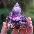 thumbnail image 2 of KIT de Guérison Pyramid avec Quartz Clair Rose Améthyste Gobelet Protection EMF Cristal, 2 of 10