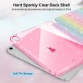 thumbnail image 5 of Slim Case for iPad (A16) 11th Generation 11 Inch (2025), iPad 10th Generation 10.9 Inch (2022) - Glittering Sparkly Shockproof Cover with Shiny Clear Back Shell & Pencil Holder, Rainbow Ombre, 5 of 17