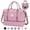 Pink, variant on Overnight Duffle Bag for Travel,Weekender Bags with Shoes Compartment,Hospital Bag for Labor and Delivery,Carry on Bag for Women,Travel,Gym,Weekend