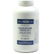Consolidated Midland Corp Sodium Chloride Tablets 1 Gm, 100 ea (Pack of 4)