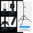 thumbnail image 2 of Neewer Metal Light Stand - 3-6.6ft Adjustable, 17.6lb Load for Softboxes/Reflectors/Umbrellas, 2 of 7