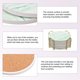 thumbnail image 4 of Bebida Portavasos con Soporte, 6uds 4 - Corcho Base Posavasos para Bebidas, Arenisca Estilo para Tipos de Tazas, Hogar Decoración, Madera Mesa (Verde), 4 of 6