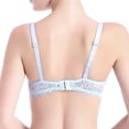 thumbnail image 3 of WCJM Pink Women Lace Front Shaping Cup Adjustable Shoulder Strap Large Size Bra, 3 of 9