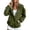 Army Green, variant on Women Oversized Two Way Closure Hooded Jacket Zip & Snap Button Front Hood Sweatshirt Long Sleeve Casual Outerwear Multiple Color Option Everyday Layering Garment (Army Green,S)