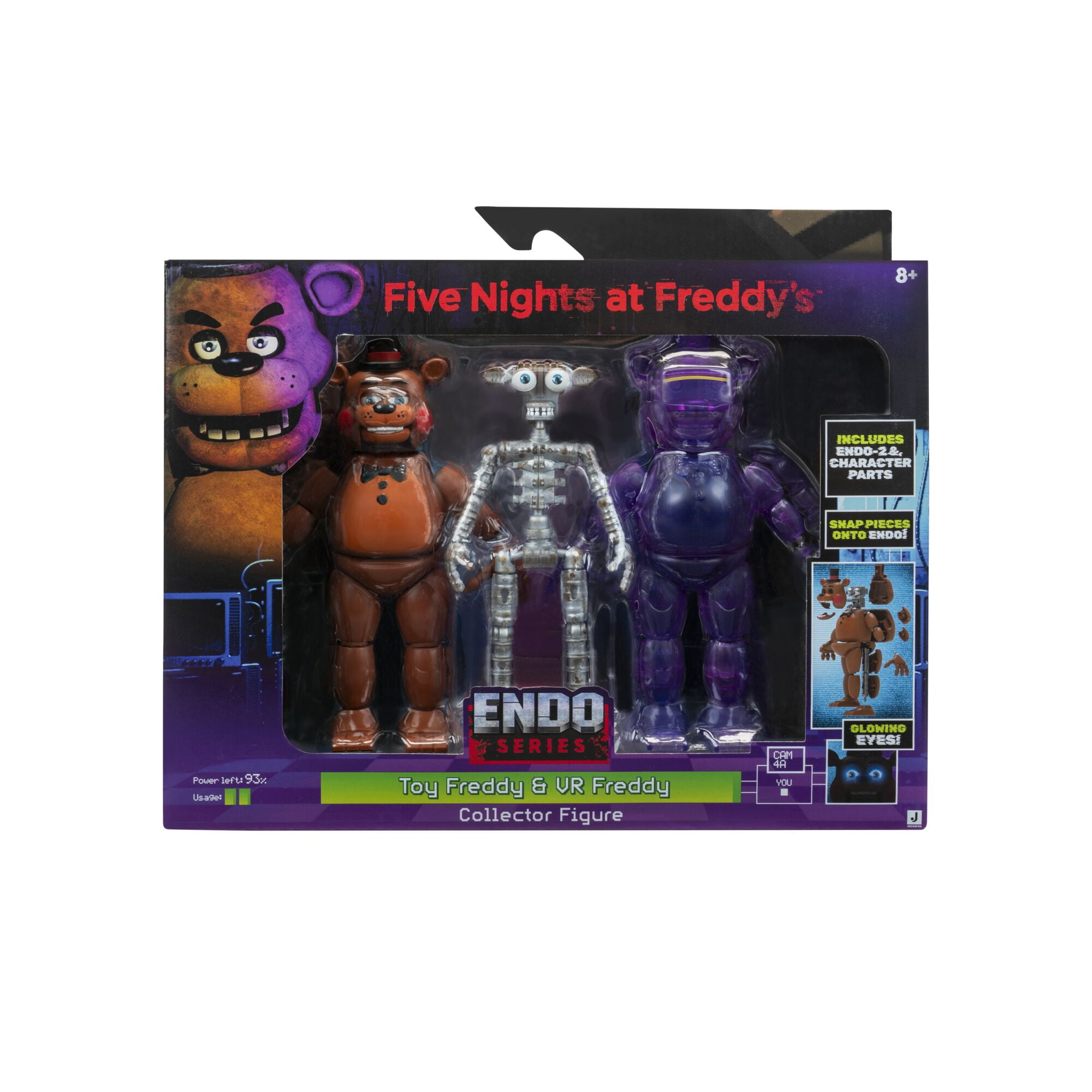 Five Nights at Freddy's Endo Series Toy Freddy & VR Freddy Action Figure [Includes Endo-1 & Character Parts]