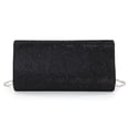 thumbnail image 5 of Women Chain Tote Handbag Envelope Clutch Shoulder Bag Evening Clutch (Black), 5 of 10