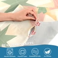 thumbnail image 3 of Yayeee Kitchen Curtains Tier Pair Light Filtering 27"x24" Rod Pocket Short Cafe Window Panel, Pastel Beige Geometric, 3 of 7