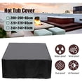 thumbnail image 1 of Housse de Protection pour Jardin pour Spa Gonflable, Imperméable, Résistante aux Déchirures et aux UV, Housse Carrée pour Spa Extérieur, Housse de Spa 240x240x85 cm, 1 of 8