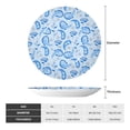 thumbnail image 2 of Sikiie Winter Paisley Pattern Bone China Decorative Plate Personality Ceramic Dinner Plate Crafts Decorative Ceramic Decorative Plate -10in, 2 of 6