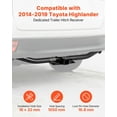 thumbnail image 2 of Class 3 Trailer Hitch 2" Receiver Compatible with 2014-2019 Toyota Highlander, Heavy-Duty Q345B Steel Tow Hitch, 6000 lbs Towing Capacity, Easy 3-Piece Installation, Compatible with Ball Mounts, 2 of 11